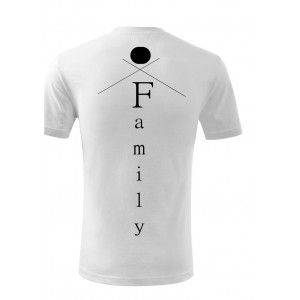 Pánské bílé triko - Family