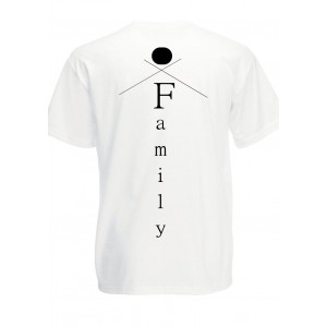 Dětské bílé triko - Family